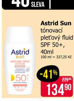 Astrid Sun tónovací pleťový fluid SPF 50+, 40ml 
