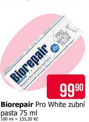Biorepair Pro White zubní pasta 75 ml