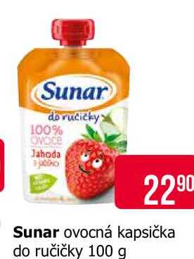 Sunar ovocná kapsička do ručičky 100 g