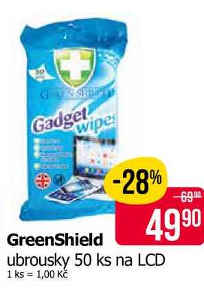 GreenShield ubrousky na LCD 50 ks
