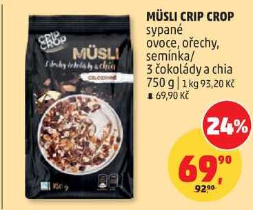MÜSLI CRIP CROP, 750 g  