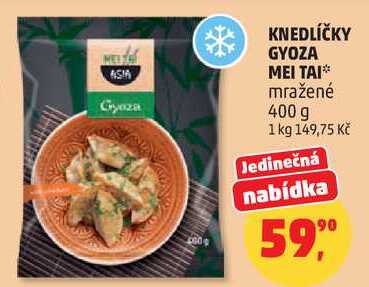 KNEDLÍČKY GYOZA MEI TAI*, 400 g 