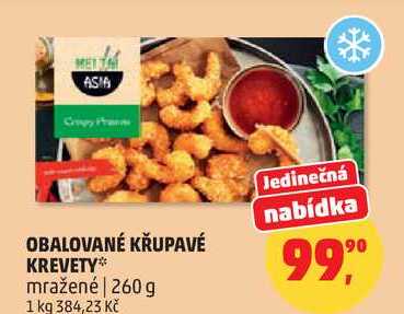 OBALOVANÉ KŘUPAVÉ KREVETY*, 260 g