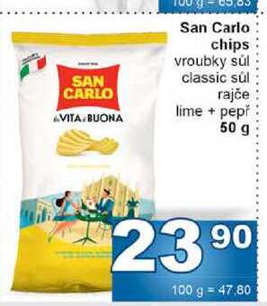 San Carlo chips 50g