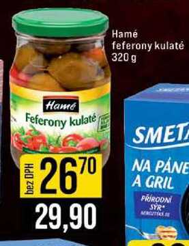 Hamé feferony kulaté 320 g