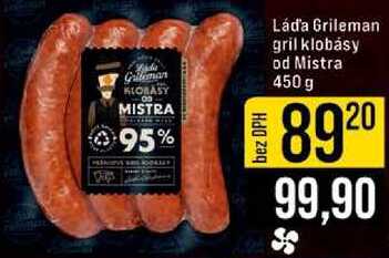 Láďa Grileman gril klobásy od Mistra 450 g 