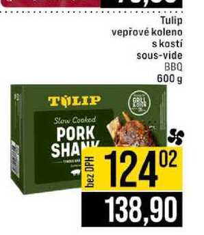 Tulip vepřové koleno skostí sous-vide BBQ 600 g