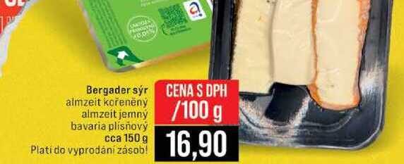 Bergader sýr almzeit kořeněný almzeit jemný bavaria plísňový cca 150 g 100g