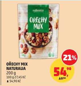 OŘECHY MIX NATURALIA, 200 g