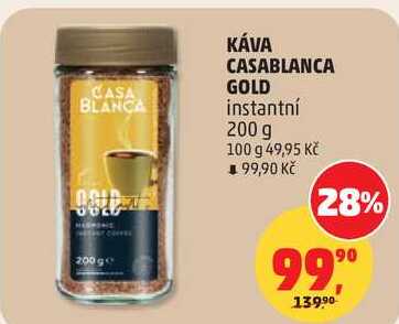 KÁVA CASABLANCA GOLD, 200 g