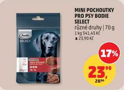 MINI POCHOUTKY PRO PSY BODIE SELECT, 70 g