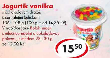 Jogurtík vanilka, 106-108 g