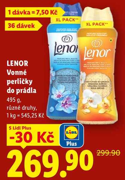 LENOR Vonné perličky do prádla, 495 g