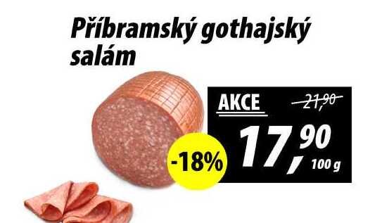 Příbramský gothajský salám, 100 g