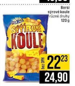 Bersi sýrové koule různé druhy 120 g