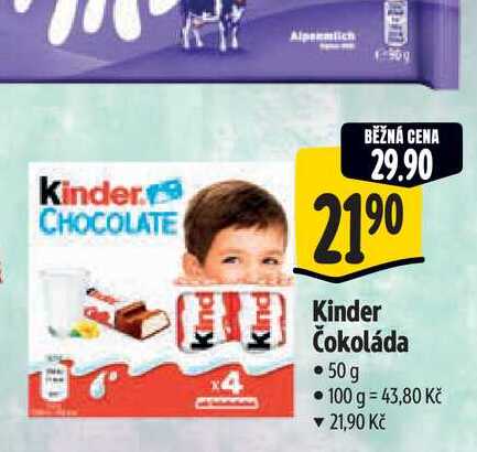 Kinder Čokoláda 50g
