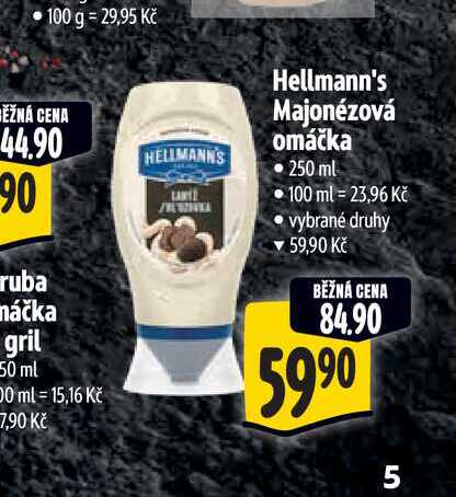 Hellmann's Majonézová omáčka 250 ml