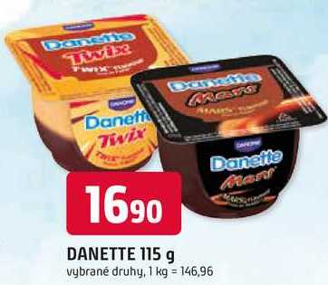 Danone Danette Mléčný dezert s vanilkovou příchutí 125g