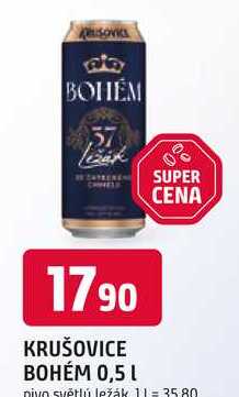 KRUŠOVICE BOHÉM 0,5 L