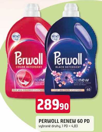 PERWOLL RENEW 60 PD vybrané druhy