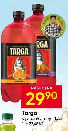 Targa vybrané druhy 1,33l