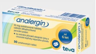 Analergin, 10 mg 30 potahovaných tablet
