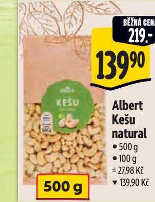   Albert Kešu natural 500g 