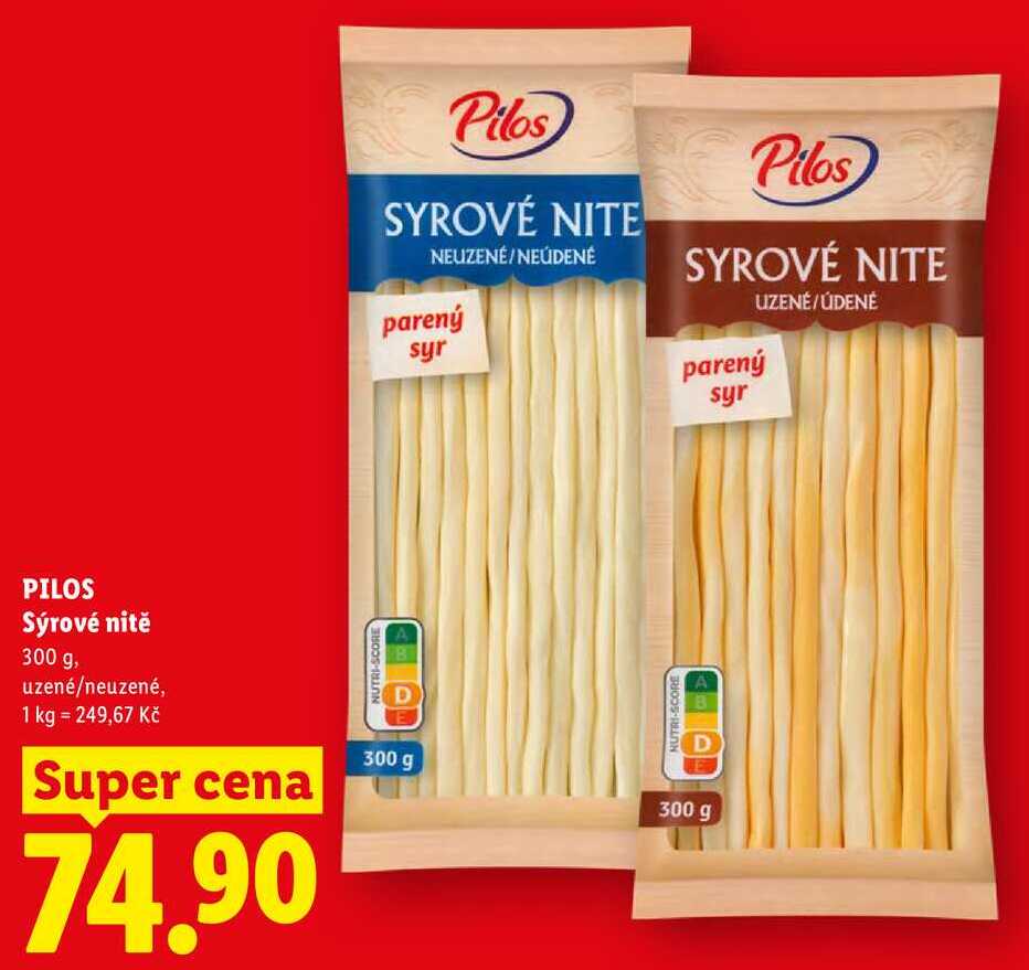PILOS Sýrové nitě, 300 g