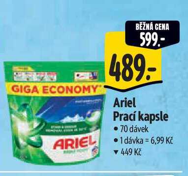 Ariel Prací kapsle 70 dávek