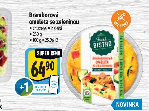 Bramborová omeleta se zeleninou 250 g