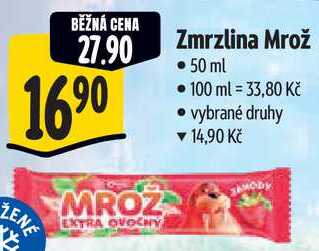 Zmrzlina Mrož, 50 ml
