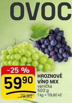 HROZNOVÉ VÍNO MIX vanička 500 g