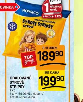 OBALOVANÉ SÝROVÉ STRIPSY 1 kg 