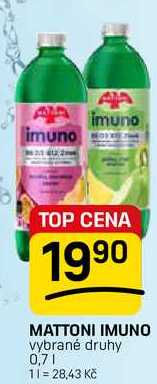 MATTONI IMUNO vybrané druhy 0,7l