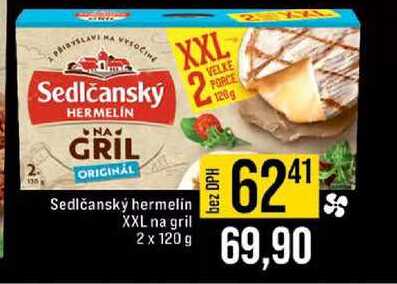 Sedlčanský hermelín XXL na gril 2 x 120 g