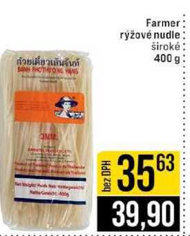 Farmer rýžové nudle široké 400 g