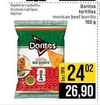 Doritos tortillas mexican beef burrito Doritos 100 g