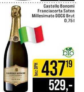Castello Bonomi Franciacorta Saten Millesimato DOCG Brut 0,75l
