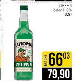 Lihomil Zelená 18% 0,5l