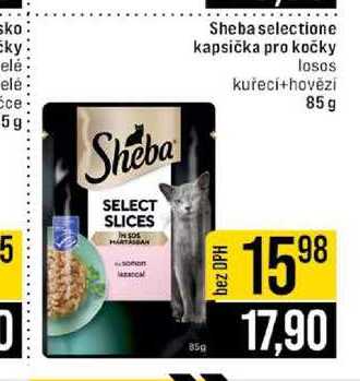 Sheba selectione kapsička pro kočky losos kuřecí+hovězí 85 g