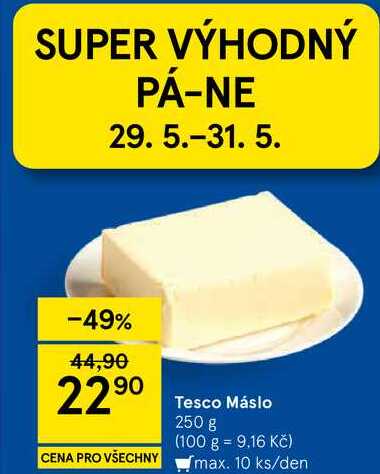 Tesco Máslo, 250 g