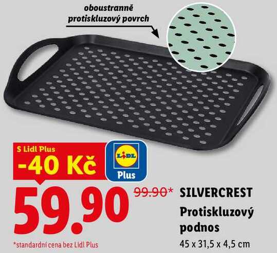 SILVERCREST Protiskluzový podnos