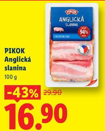 PIKOK Anglická slanina, 100 g