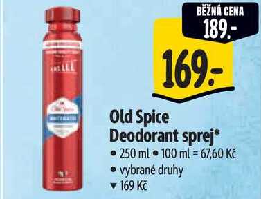 Old Spice Deodorant sprej, 250 ml