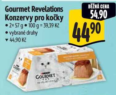Gourmet Revelations Konzervy pro kočky, 2x 57 g