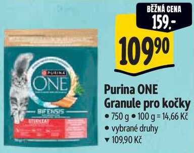 Purina ONE Granule pro kočky, 750 g