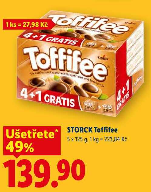 STORCK Toffifee, 5x 125 g