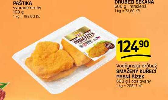 SMAŽENÝ KUŘECÍ PRSNÍ ŘÍZEK 600 g | obalovaný 