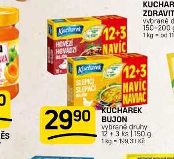 KUCHAREK BUJON vybrané druhy 12 + 3 ks | 150 g