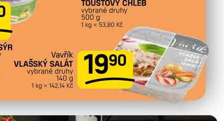 VLAŠSKÝ SALÁT vybrané druhy 140 g 